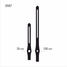 Atrix Wskazówki zegarowe długie solidy /3587