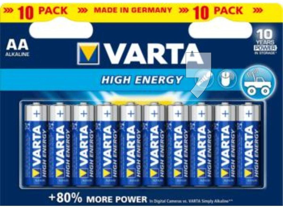 Varta Baterie alkaliczne HighEnergy AA LR06, 10 szt