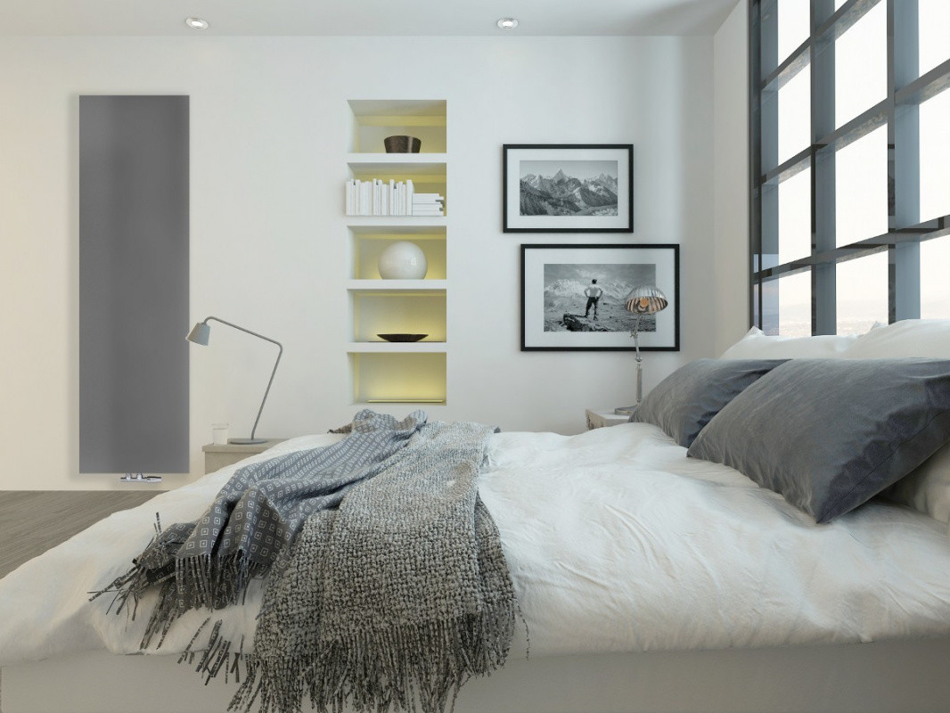 RADOX Nova Flat Grzejnik płytowy 180x45 cm grey metallic RX-NVF.004T.1800.450