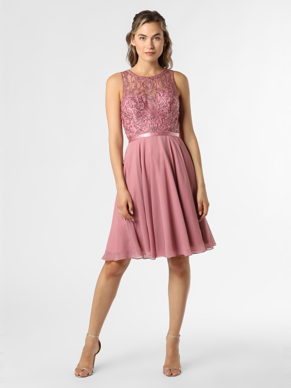 Luxuar Fashion Damska sukienka wieczorowa, różowy