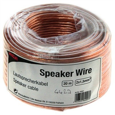 Oehlbach Kabel RCA głośnikowy 2x1.5mm2 20m 2x1.5mm2 20m