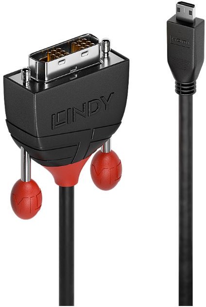 Lindy 36286 Kabel Micro HDMI DVI Black Line 1m LY-36286
