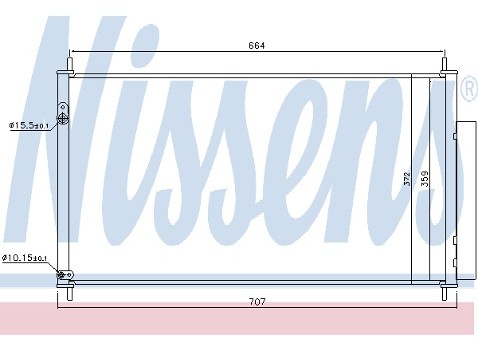NISSENS Skraplacz, klimatyzacja 940446