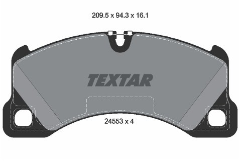 TEXTAR Zestaw klocków hamulcowych, hamulce tarczowe 2455301