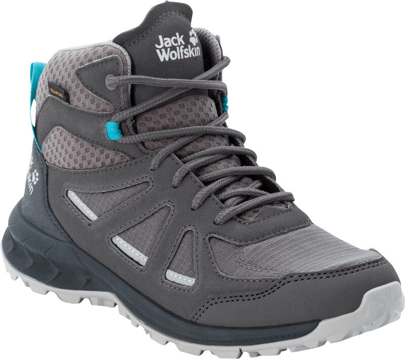 Jack Wolfskin Woodland 2 Texapore Mid Shoes Women, szary UK 7,5 | EU 41 2022 Trapery turystyczne 4051331-6338-075