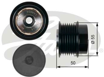 GATES Alternator - sprzęgło jednokierunkowe GATES OAP7017