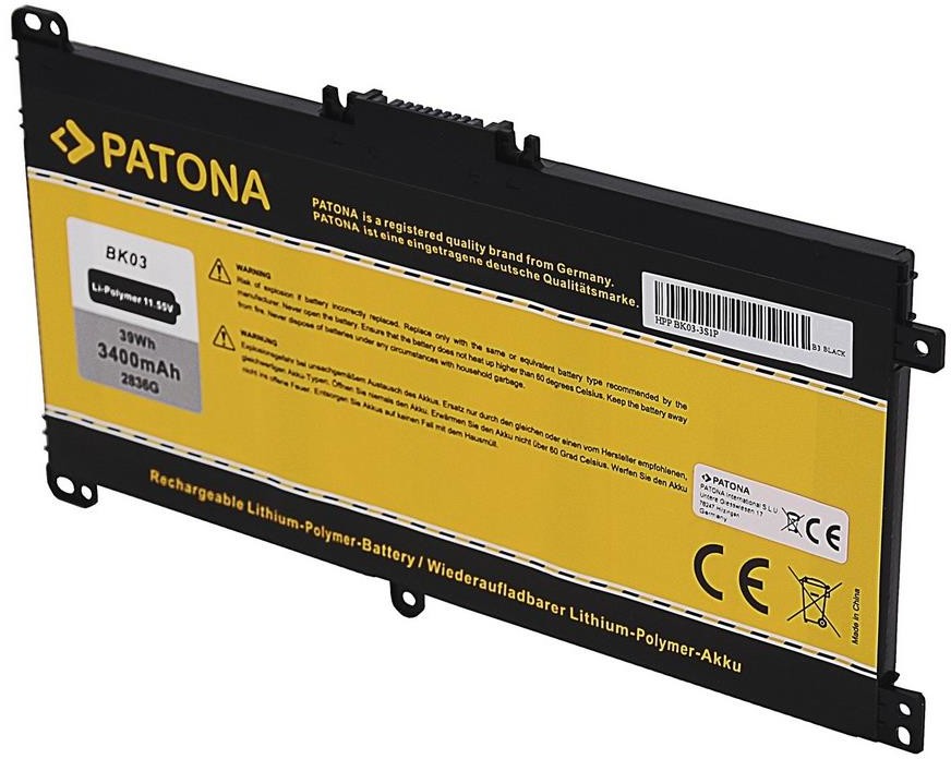 HP PATONA PATONA - Bateria Pavilion X360 3400mAh Li-Pol 11,55V BK03XL