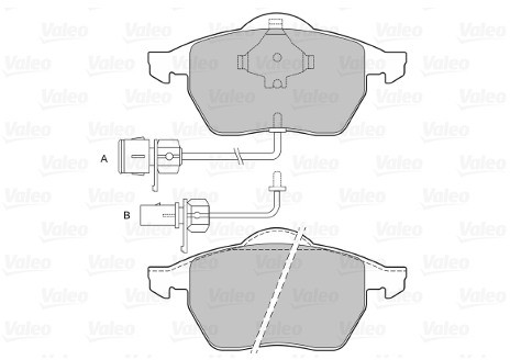 VALEO Klocki hamulcowe - komplet 598483