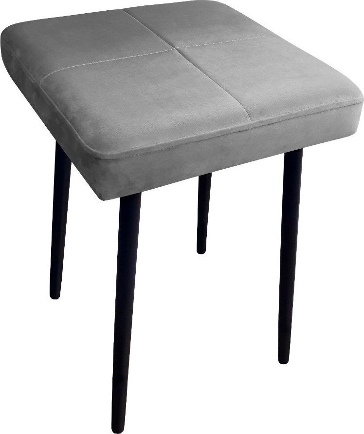Atos Taboret SQUARE MG VELVET szary AS-MAX-MG17-SZARY