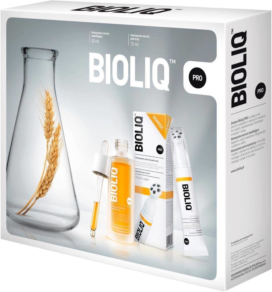 Bioliq Pro zestaw intensywne serum pod oczy 15ml + intensywne serum nawilżające 30ml 94775-uniw