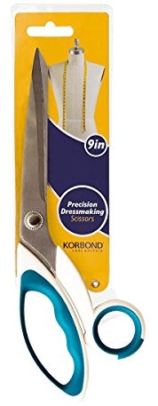 Korbond Korbond Precision Dressmaking 23 cm - miękki uchwyt profesjonalny, gospodarstwo domowe, tkanina, nożyczki papierowe. Oburęczny - dla prawo- i leworęcznych 110357