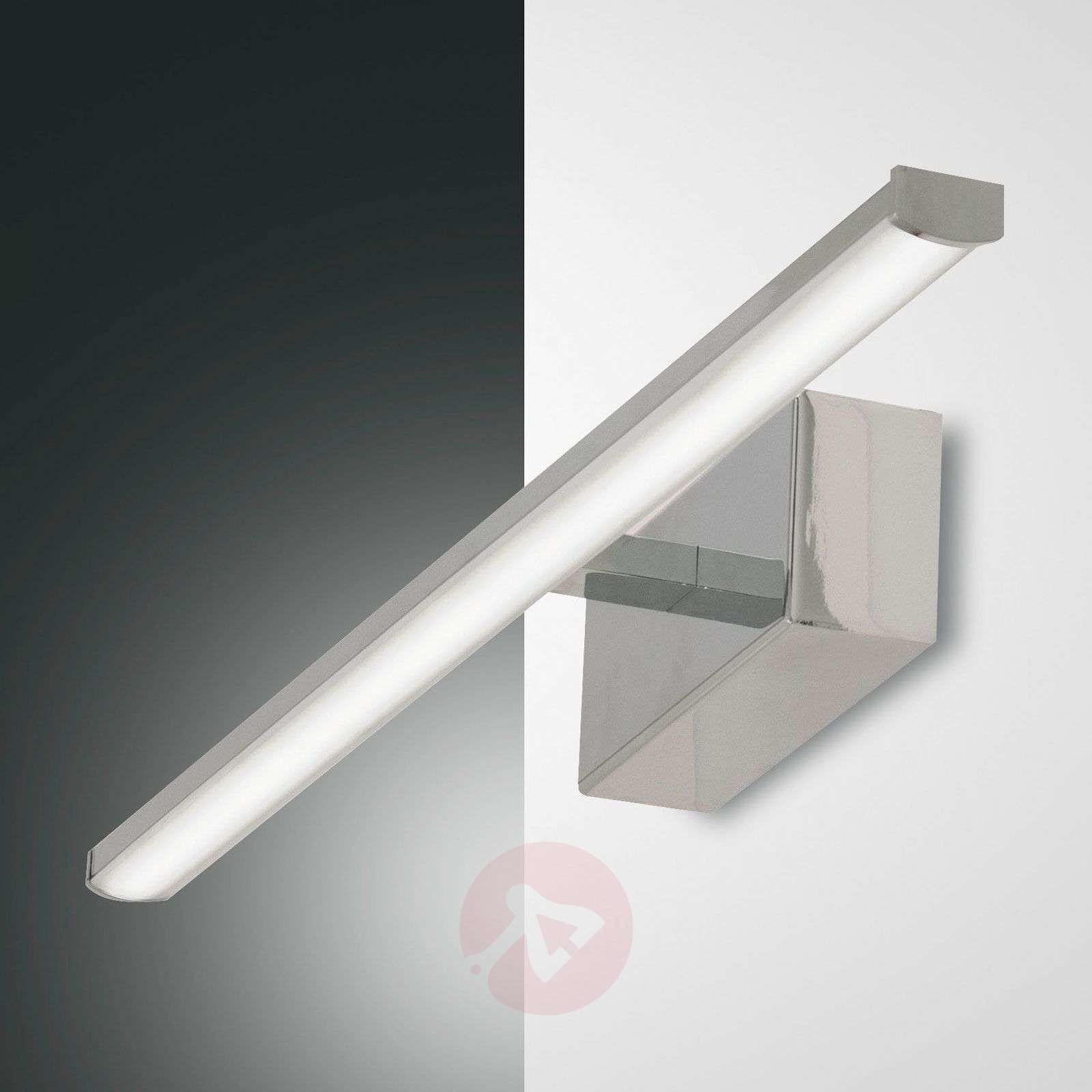Fabas Luce Kinkiet LED Nala, chrom, szerokość 50 cm