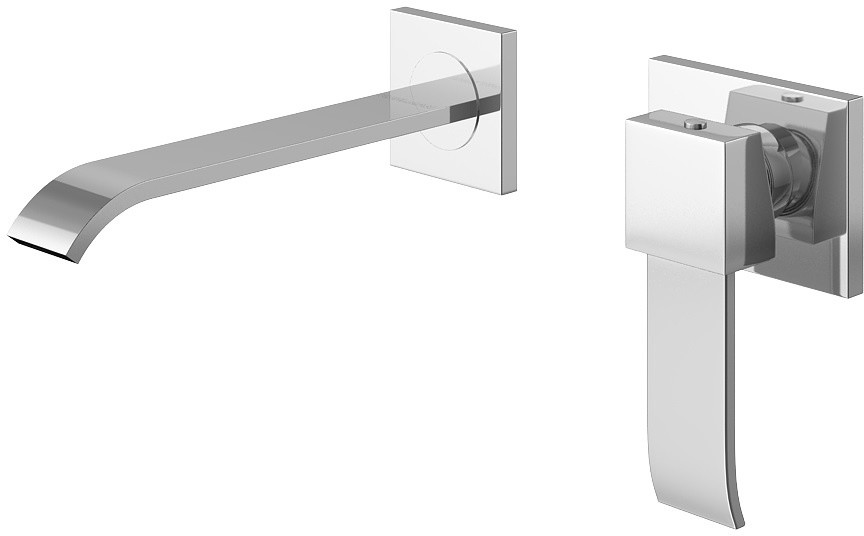 Kohlman Axis Jednouchwytowa bateria umywalkowa podtynkowa 20 cm chrom QW183N-20CM