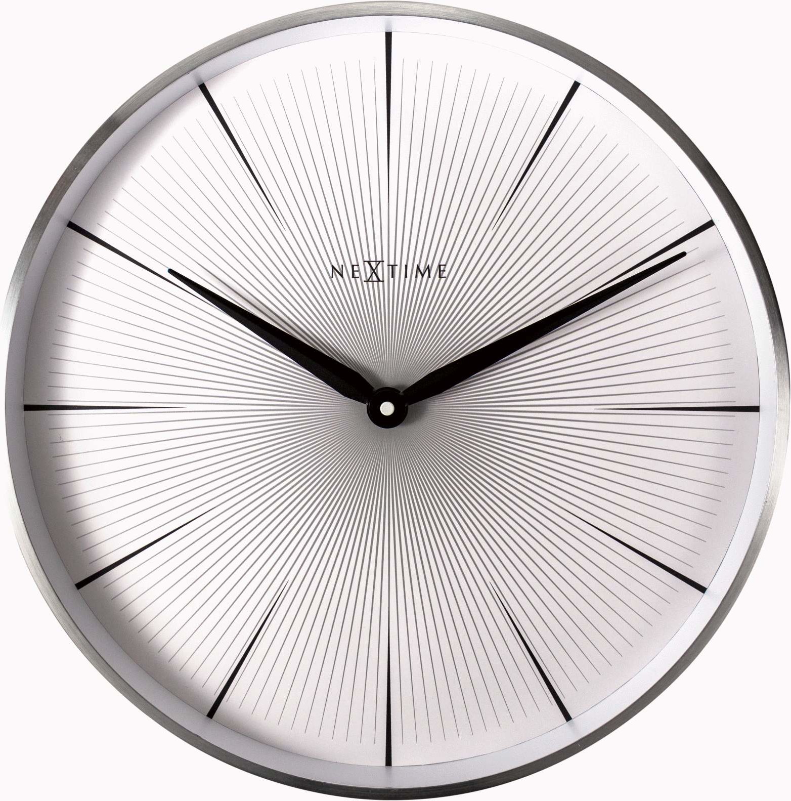 Nextime Zegar ścienny 2 Seconds white by 3511 WI