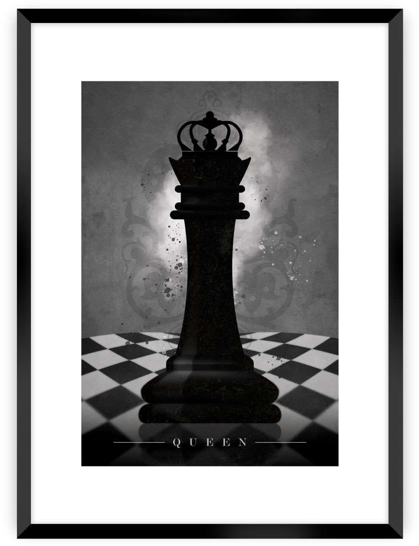 Dekoria Plakat Chess II 30 x 40 cm Ramka Czarna 219C-000-57