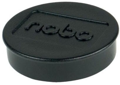 Nobo Magnesy do tablic 38 mm (2,5 kg), czarne (10szt.) 1915312