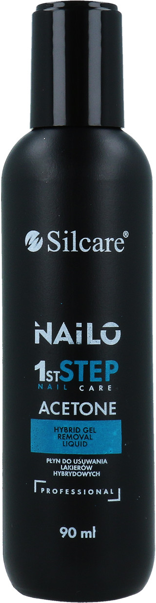 Silcare Nailo Aceton Kosmetyczny Do Usuwania Lakieru Hybrydowego 90ml