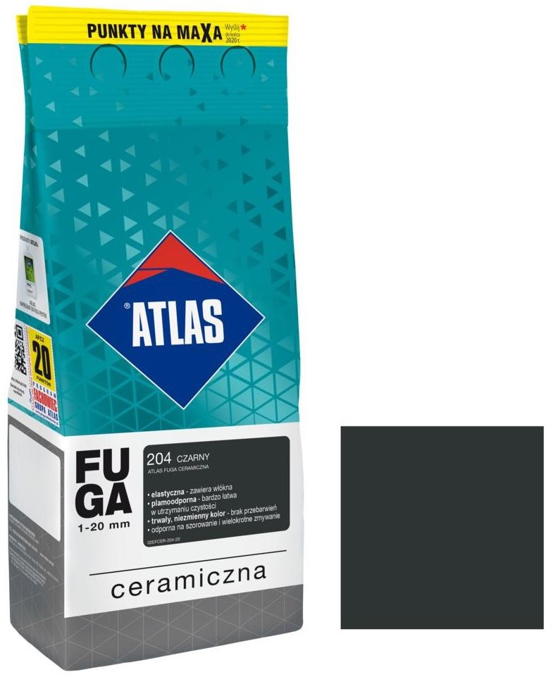 Atlas Fuga ceramiczna 204 czarny 2 kg