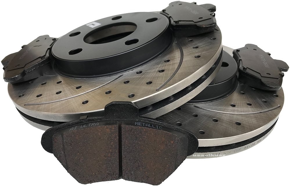 MIKODA Przednie klocki + WIERCONE tarcze hamulcowe 276mm Ford Mustang 1994-1998 54011 SMD600