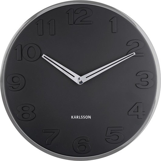 Karlsson Zegar ścienny New Original 30 cm czarny KA5759BK