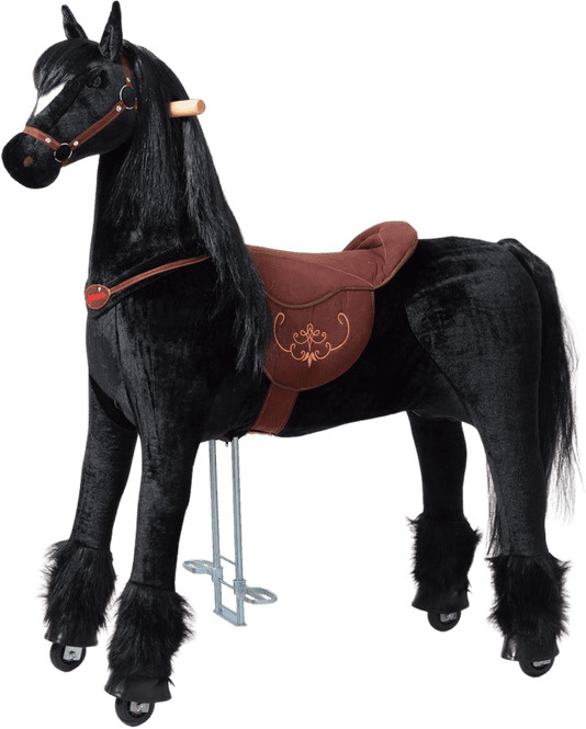 Ponnie Jeżdżący mechaniczny koń Ebony XL profi