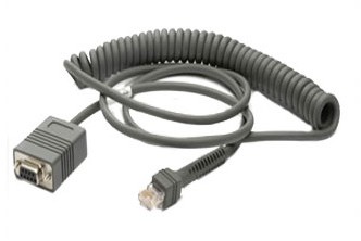 Zebra Kabel RS232 spiralny do czytników Zebra (2.7 m) CBA-R02-C09PAR
