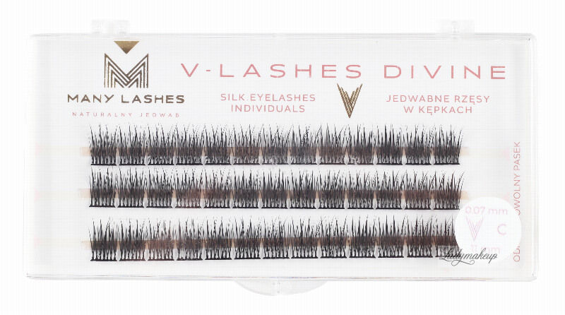 Many Beauty MANY BEAUTY - V Lashes Divine Silk Individuals 0.07 C - 11mm