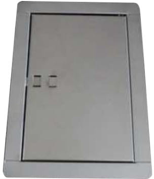 DRZWICZKI WYCZYSTKOWE METALOWE Z PODWÓJNYM DNEM NIERDZEWNE 140x210 MM 0142 NI