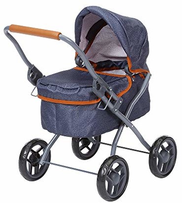 KNORRTOYS.COM Knorrtoys 63330 - wózek dla lalek Mini Lili - dark blue 63330