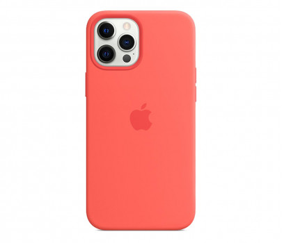 Apple Silikonowe etui iPhone 12 Pro Max różowy cytrus
