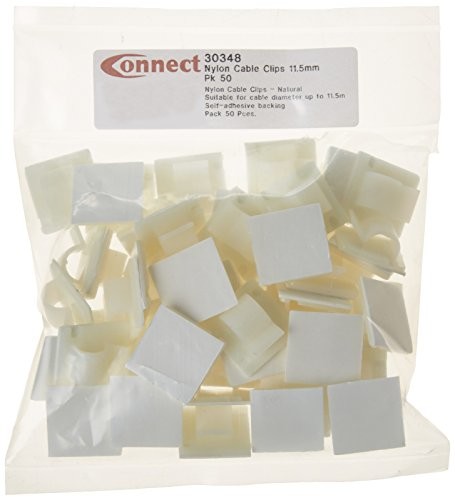 Connect 30348 przewód nylonowy Clips, 11,5 MM, 50 sztuki LAS30348