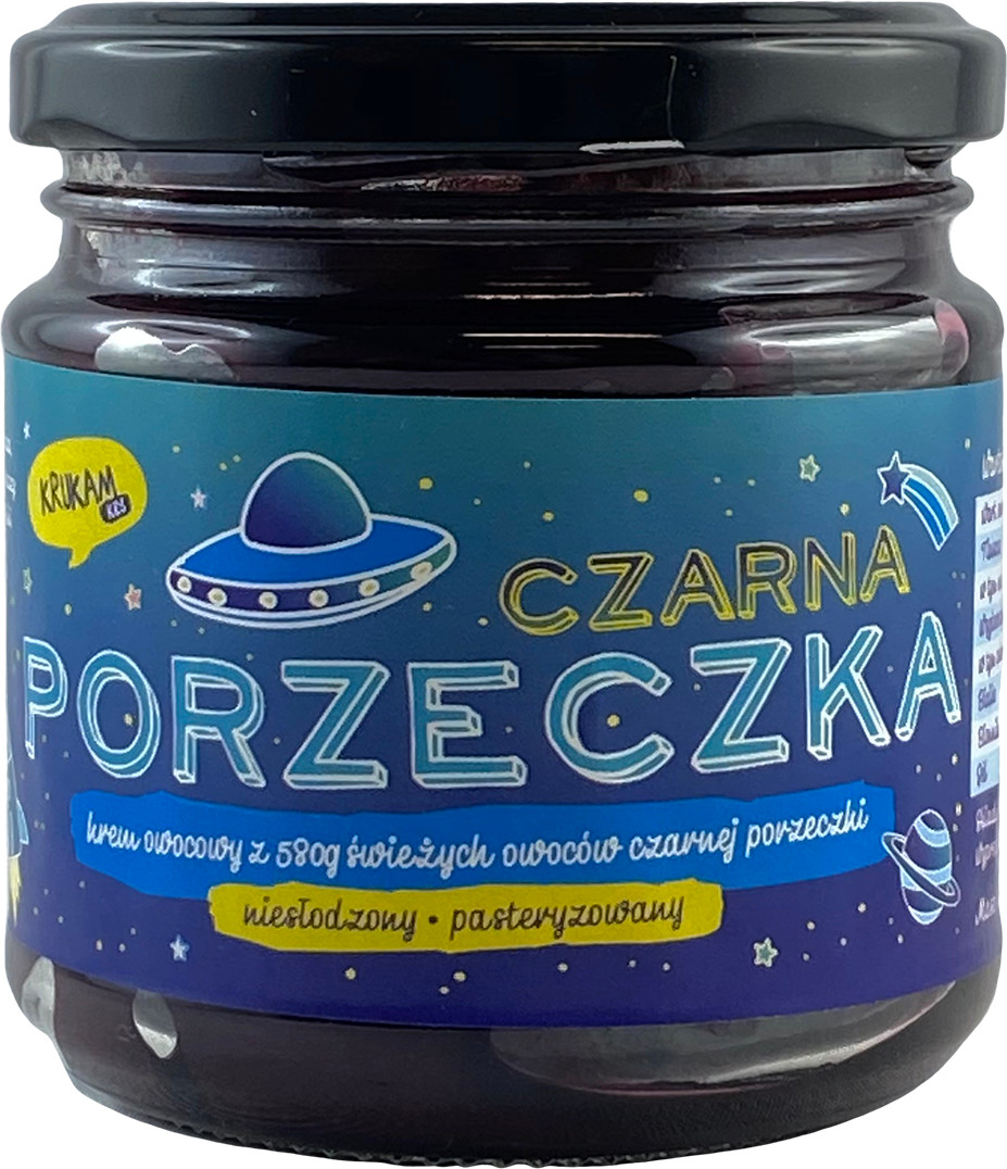 KruKam Krem owocowy 100% Czarna porzeczka 190g