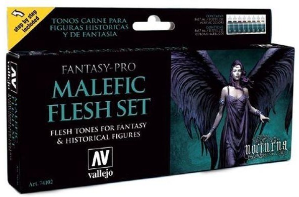 Vallejo Pro Nocturna Zestaw 8 farb - Malefic Flesh Set Vallejo 74102