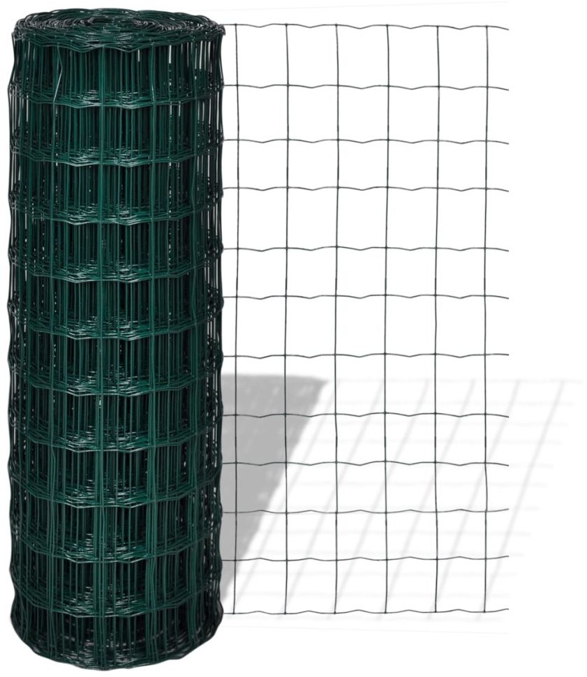 vidaXL Siatka euro Płot 10 x 1,5 m (100 100 mm)