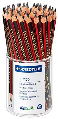Staedtler 1285 KP50 Noris Club Jumbo Krzyk blern rysika, stopień twardości 2B, pojemniki o 50 sztuki 1285 KP50