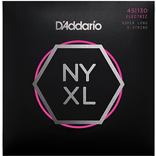 D'Addario D 'addario gitara basowa nyxl45130sl 45  130-struny, extralange Menzura, 5-saitig, nikiel, gitara NYXL45130SL