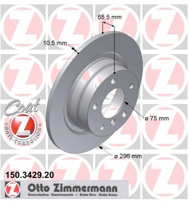 Zimmermann Tarcza hamulcowa 150.3429.20