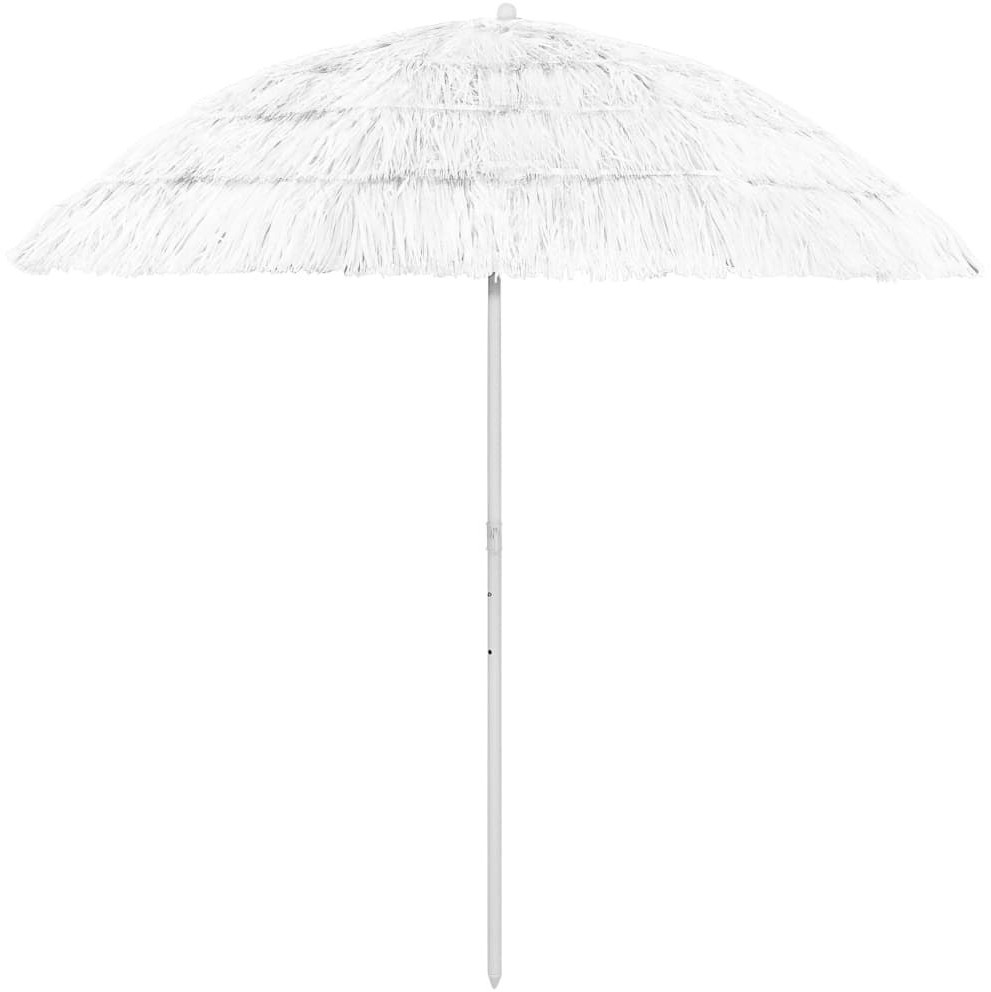 VidaXL Parasol plażowy, biały, 240 cm 314701 VidaXL