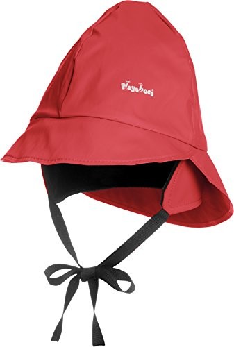 Playshoes uniseks czapka dziecięca deszczu czapka z podszewką z polaru, kolor: czerwony (8 rot) , rozmiar: 49 cm 408950-8