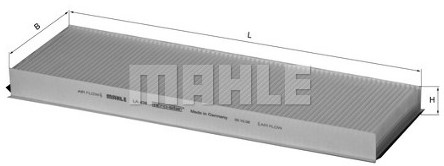 Knecht Filtr, wentylacja przestrzeni pasażerskiej LA 438