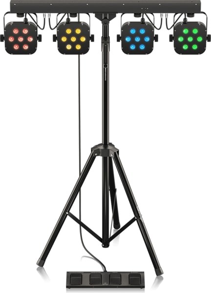 Behringer STAGE TRI LED BUNDLE ST1m - Zestaw 4xLEDPAR z kontrolerem + statyw I Expresowa wysyłka I 30 dni na zwrot