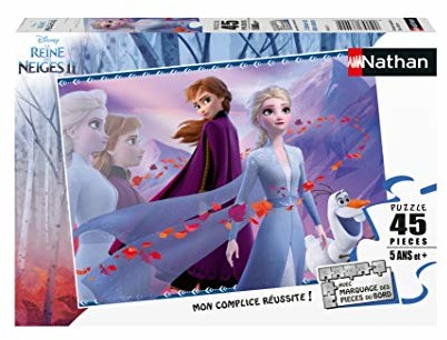 Nathan Puzzle dla dzieci - Puzzle 45 p - Miłość do dwóch sióstr - Disney Królowa Śniegu 2 - Od 5 lat - 86451 4005556864515
