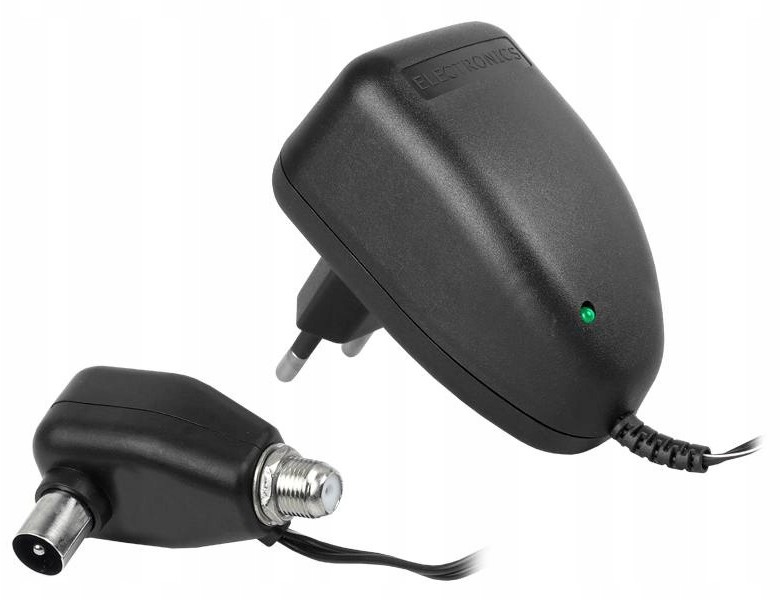Zasilacz antenowy z gniazdem F 12V - dioda Led