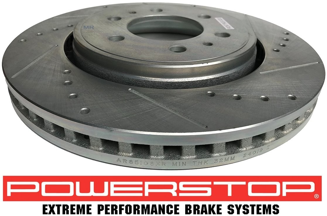 POWERSTOP Przednia WIERCONA nacinana tarcza hamulcowa POWERSTOP Ford Expedition 2007 AR85108XPR