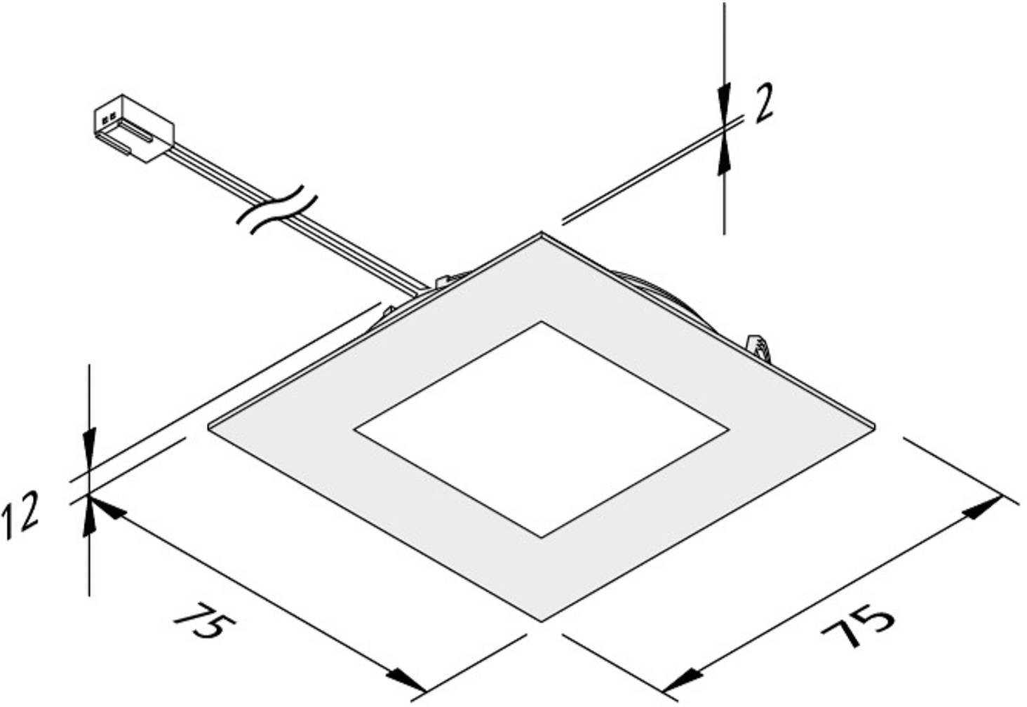 HERA Oświetlenie meblowe LED FAQ 68 5 szt. stal 4W 940