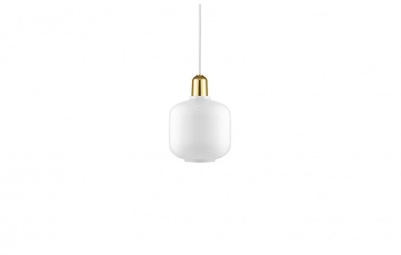 Normann Copenhagen Lampa wisząca Amp 502165 biała oprawa w stylu nowoczesnym 502165
