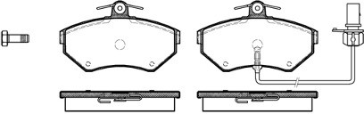 RoadHouse Zestaw klocków hamulcowych, hamulce tarczowe 2631.12