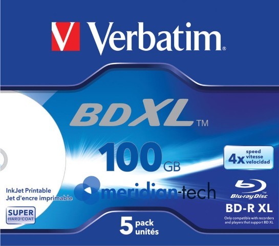 Verbatim Blu-ray Bd-r XL 4x 5szt w pudełku 100GB !