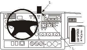 Brodit ProClip 853961 Center mount zapewniający kenworth C500-Series 02  05 7320288539614