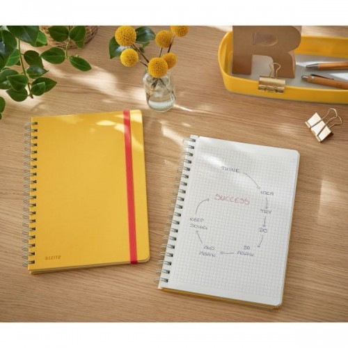 Leitz Kołonotatnik B5/80 KARTEK 100g COSY twarda oprawa żółty ciepły /44840019/ ES1486-6